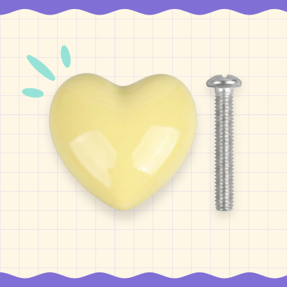 Tiradores de puertas en forma de corazón