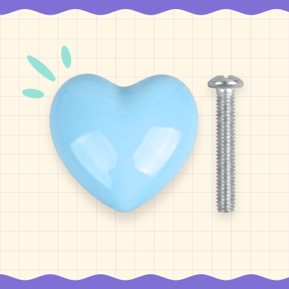 Tiradores de puertas en forma de corazón