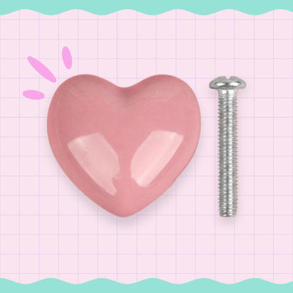 Tiradores de puertas en forma de corazón