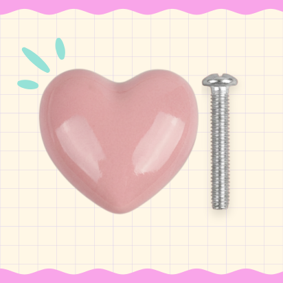 Tiradores de puertas en forma de corazón